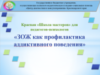 Краевая «Школа мастеров» для педагогов-психологов образовательных организаций